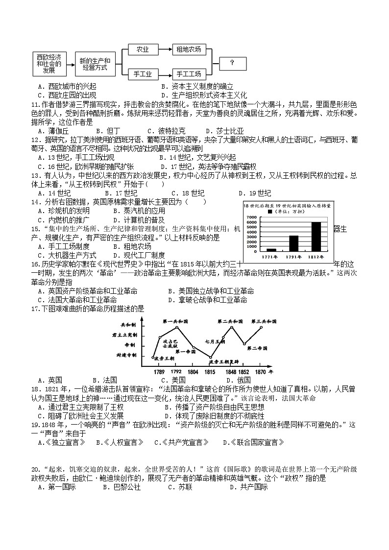 海南省海口市2023-2024学年部编版九年级上学期1月期末历史A卷（含答案）第2页