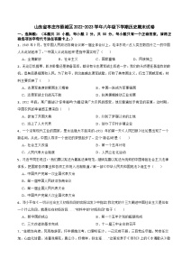 山东省枣庄市薛城区2022-2023学年八年级下学期历史期末试卷