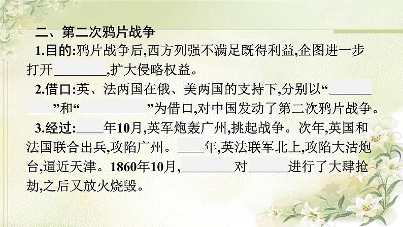 人教版初中历史总复习第7单元中国开始沦为半殖民地半封建社会课件第6页