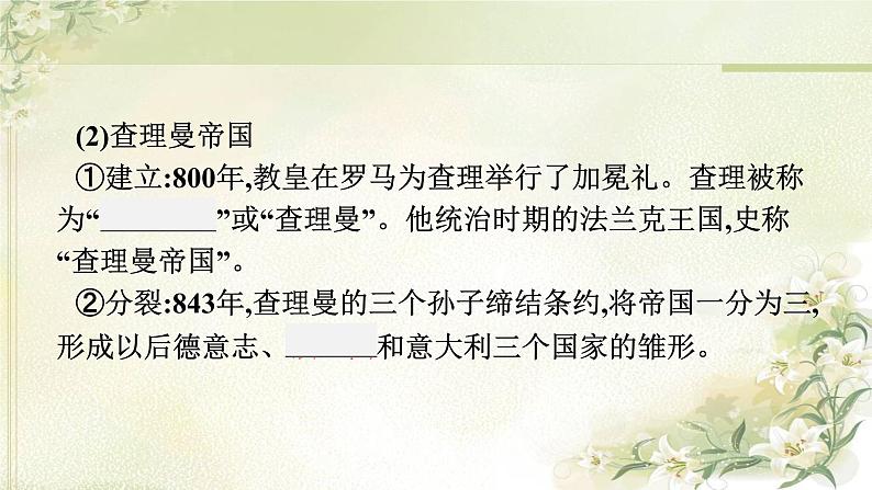 人教版初中历史总复习第18单元封建时代的亚欧社会课件第7页