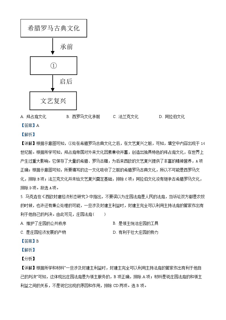 安徽省淮南市寿县广岩初级中学2023-2024学年度上学期期末检测九年级历史试题docx第3页