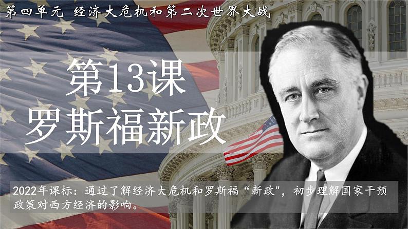 人教版九年级下册第四单元第十三课罗斯福新政PPT课件02