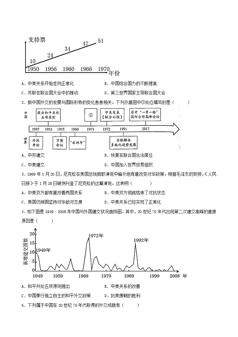 第17课外交事业的发展 课件+教案+学案+练习（含答案）02