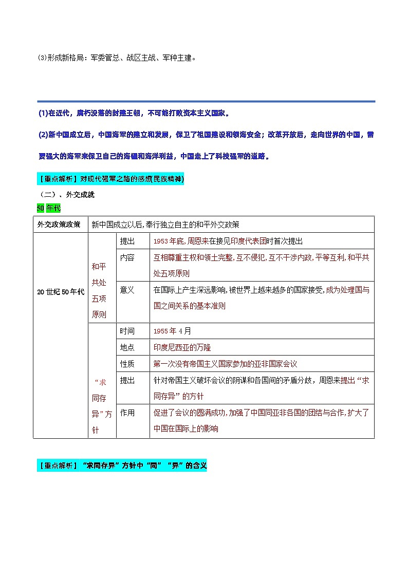 期末复习：国防建设与外交成就、科技文化与社会生活 课件+练习+知识清单02
