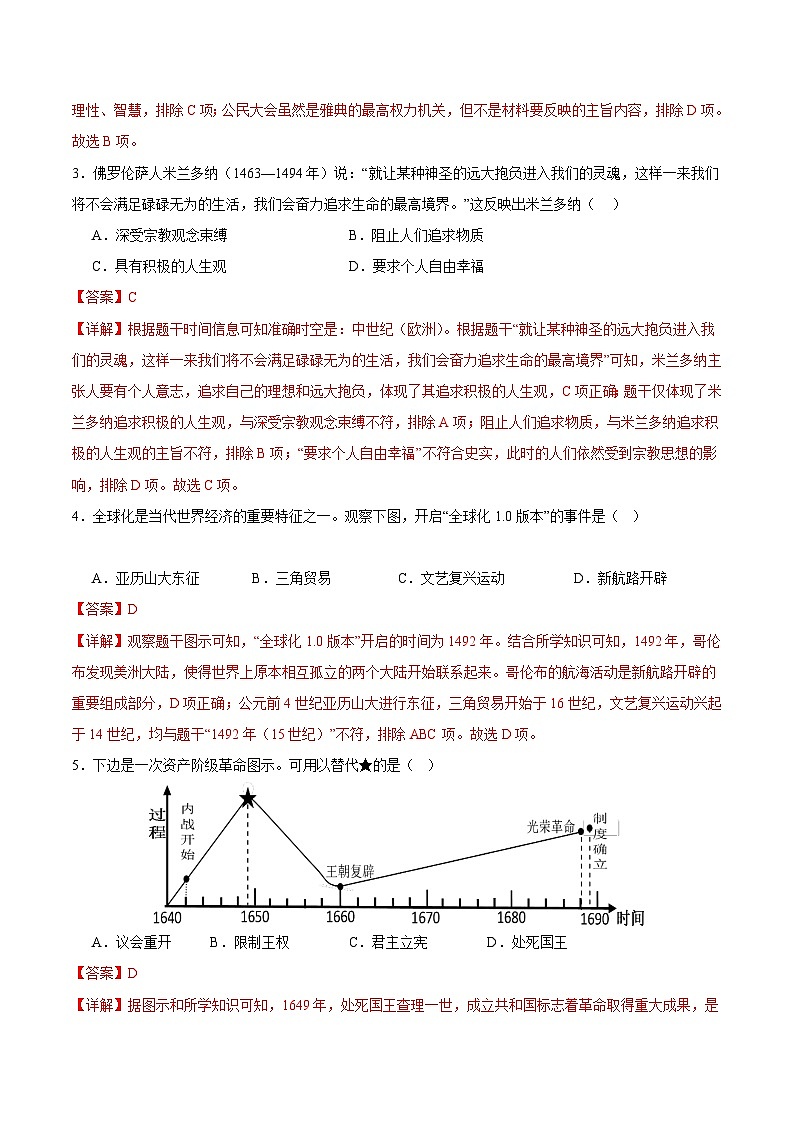 【开学摸底考试】九年级历史02（部编版全国通用）-2023-2024学年初中下学期开学摸底考试卷.zip02