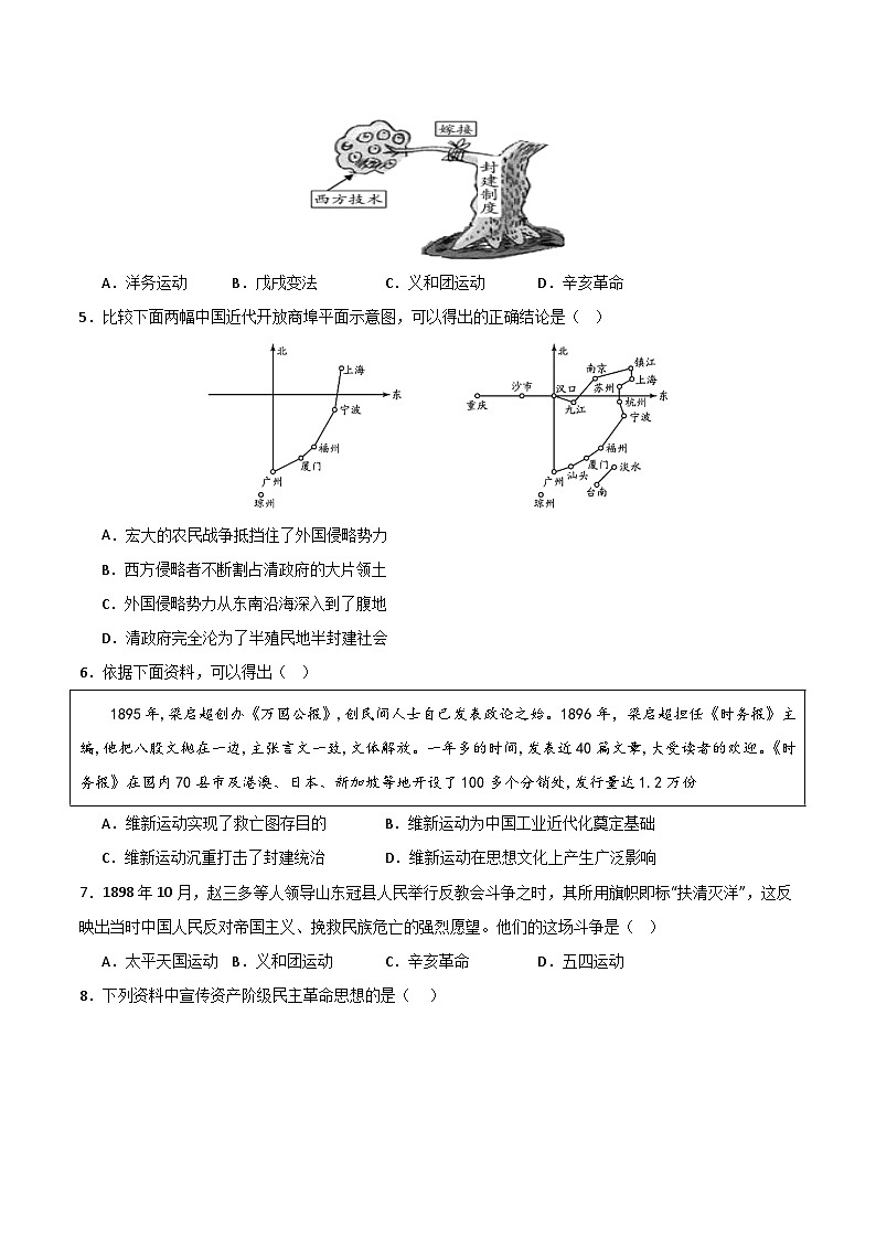 八年级历史开学摸底考（北京专用）（考试版） 第2页
