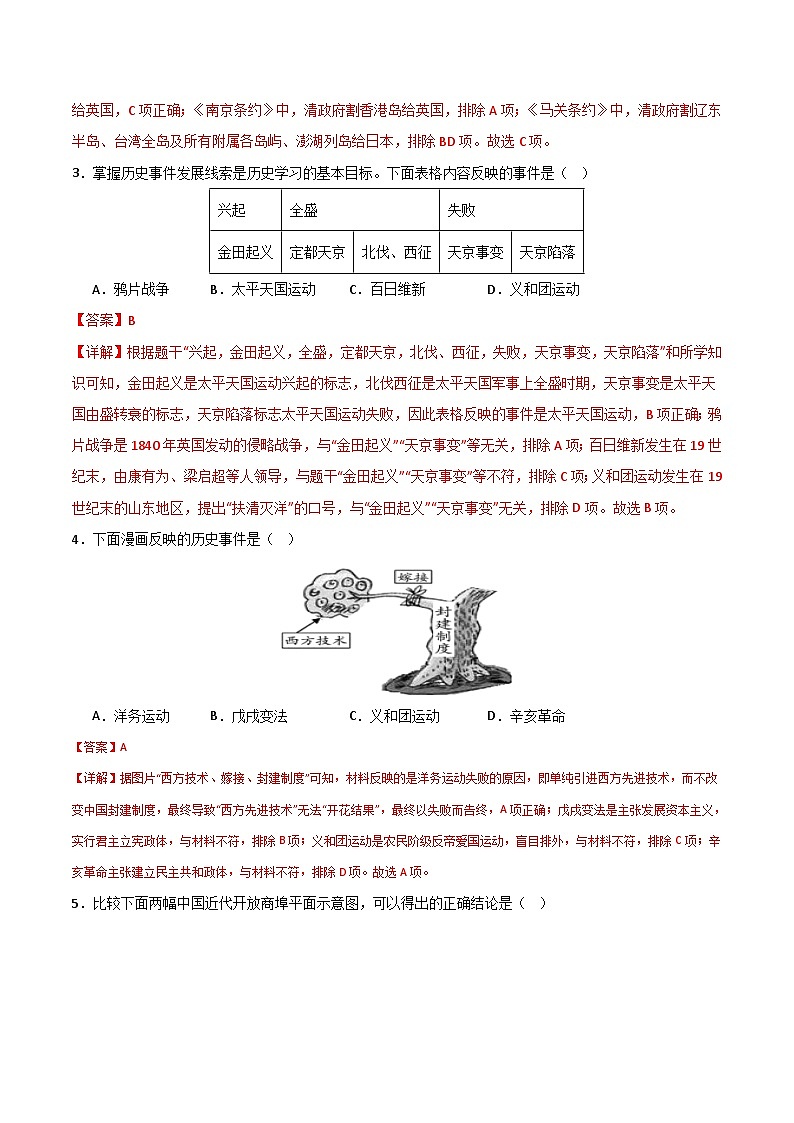 八年级历史开学摸底考（北京专用）（全解全析）第2页