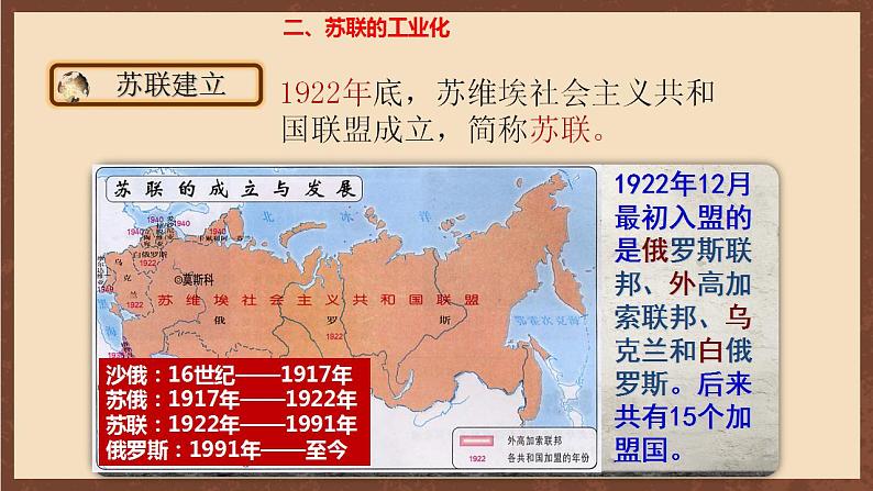 人教部编版历史九年级下册11《 苏联的社会主义建设》 课件05