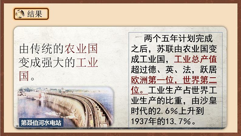 人教部编版历史九年级下册11《 苏联的社会主义建设》 课件08