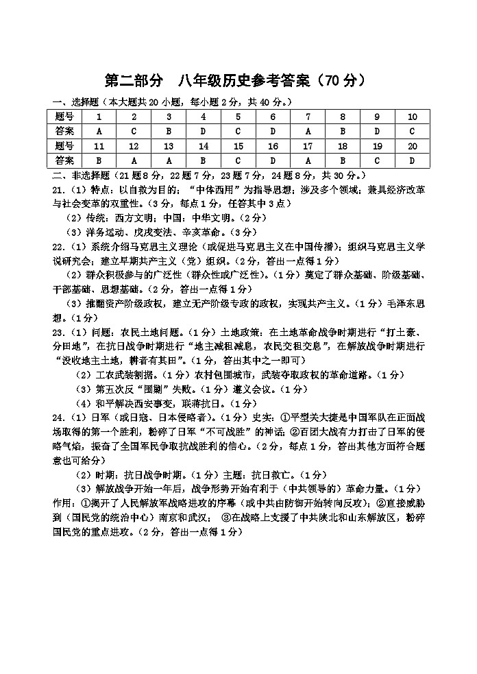 72， 江苏省宿迁地区2023-—2024学年八年级上学期期末调研监测道德与法治、历史试题01