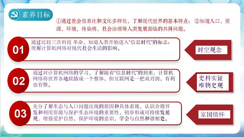 【核心素养】 人教部编版历史九年级下册22《不断发展的现代社会》课件+学案03