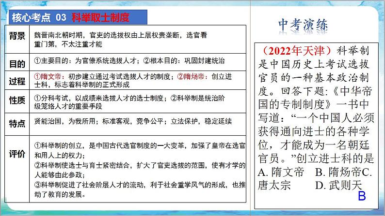 人教部编版历史七年级下册期中复习课件+期中卷+专项练习（小论文观点论述题）04