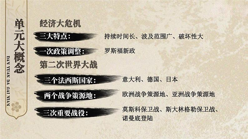 部编版历史九年级下册 第四单元综合复习 教学课件03