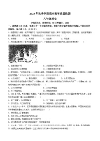 广西壮族自治区贺州市昭平县2023-2024学年八年级上学期1月期末历史试题