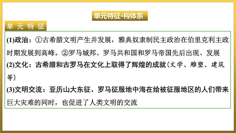 第二单元　古代欧洲文明+单元复习课件+福建省2023--2024学年部编版九年级历史上学期05