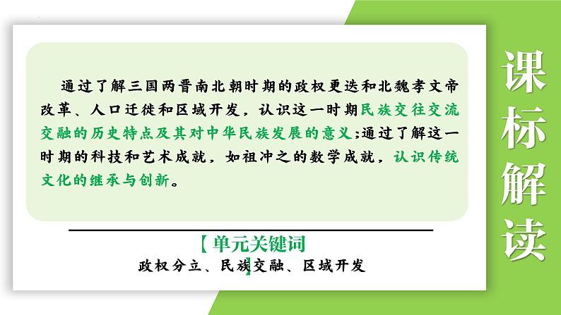 七年级上册第四单元  三国两晋南北朝时期：政权分立与民族交融-2024年中考历史一轮复习课件（部编版）04