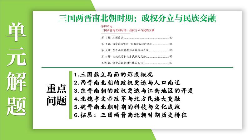 七年级上册第四单元  三国两晋南北朝时期：政权分立与民族交融-2024年中考历史一轮复习课件（部编版）05