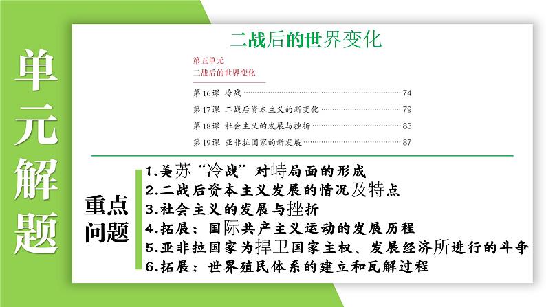 九年级下册第五单元  二战后的世界变化-2024年中考历史一轮复习课件（部编版）第6页