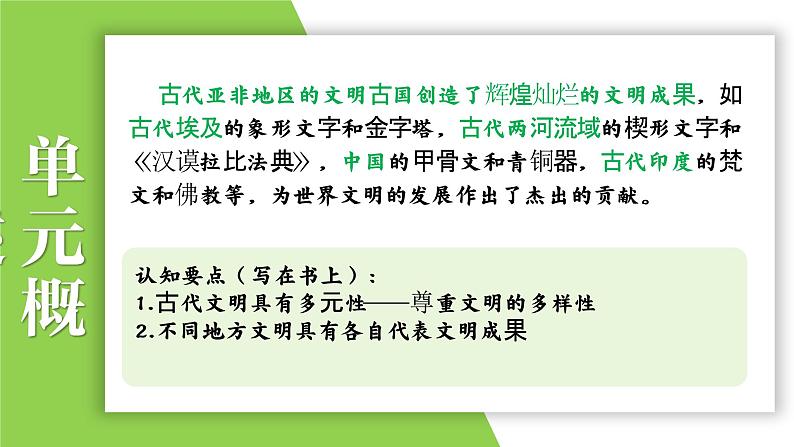 九年级上册第一单元  古代亚非文明-2024年中考历史一轮复习课件（部编版）第5页