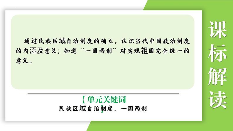 八年级下册第四单元  民族团结与祖国统一-2024年中考历史一轮复习课件（部编版）04