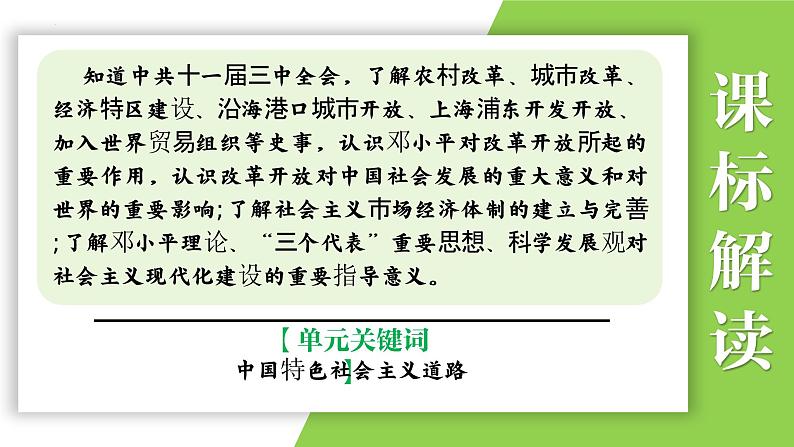 八年级下册第三单元  中国特色社会主义道路-2024年中考历史一轮复习课件（部编版）第5页