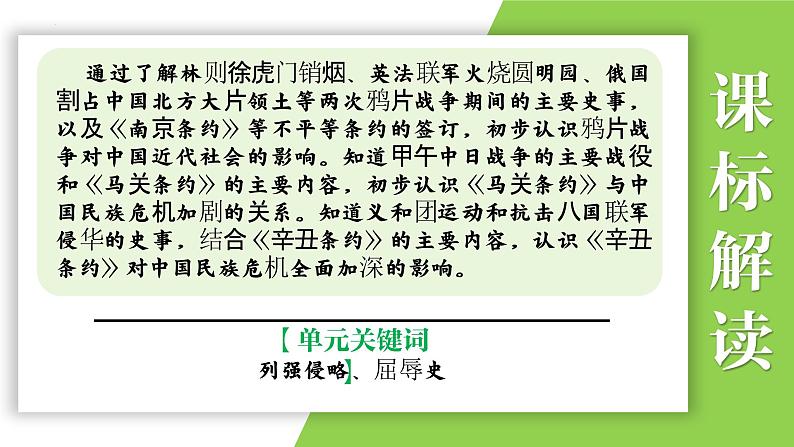 八年级上册第一单元  列强的侵略-2024年中考历史一轮复习课件（部编版）04