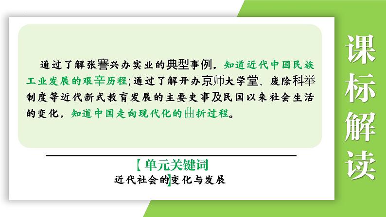 八年级上册第八单元  近代经济、社会生活与教育文化事业的发展-2024年中考历史一轮复习课件（部编版）04