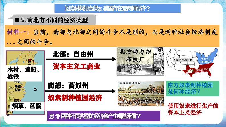 【核心素养】 人教部编版历史九年级下册3《美国内战》课件+学案05