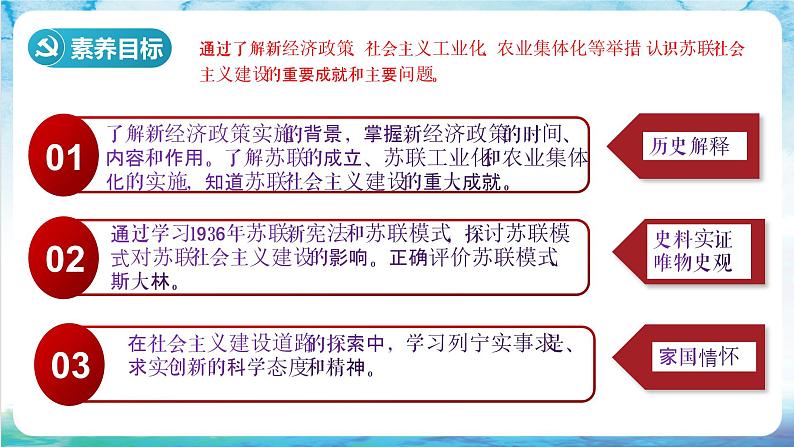 【核心素养】 人教部编版历史九年级下册11《 苏联的社会主义建设》课件+学案03