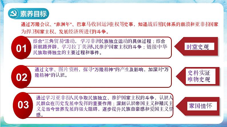 核心素养 人教部编版历史九年级下册19《 亚非拉国家的新发展》课件+学案03