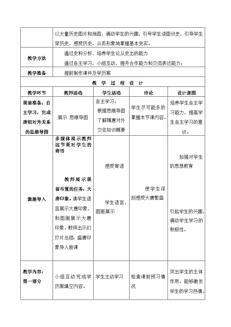 第4课 唐朝的中外文化交流 教案 部编版七年级历史下册02