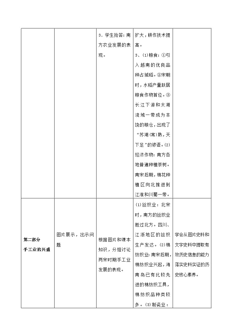 第9课 宋代经济的发展 教案 部编版七年级历史下册第3页