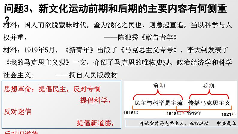 4.12+新文化运动++课件++2023-2024学年统编版八年级历史上册第5页