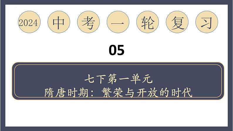 专题05 隋唐时期：繁荣与开放的时代（课件）-2024年中考历史一轮大单元复习必备课件（人教部编版）第1页