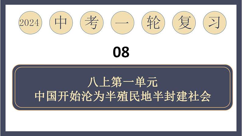 专题08 中国开始沦为半殖民地半封建社会（课件）-2024年中考历史一轮大单元复习必备课件（人教部编版）第1页