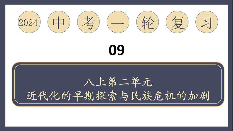 专题09 近代化的早期探索与民族危机的加剧（课件）-2024年中考历史一轮大单元复习必备课件（人教部编版）第1页