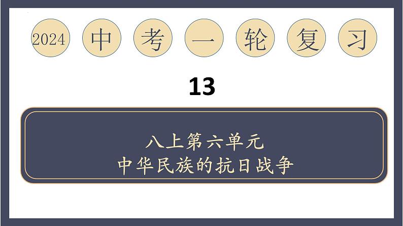 专题13 中华民族的抗日战争（课件）-2024年中考历史一轮大单元复习必备课件（人教部编版）01