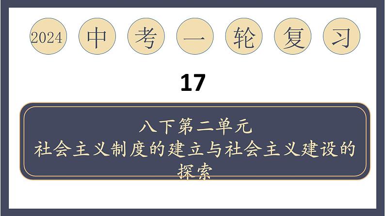 专题17 社会主义制度的建立与社会主义建设的探索（课件）-2024年中考历史一轮大单元复习必备课件（人教部编版）第1页