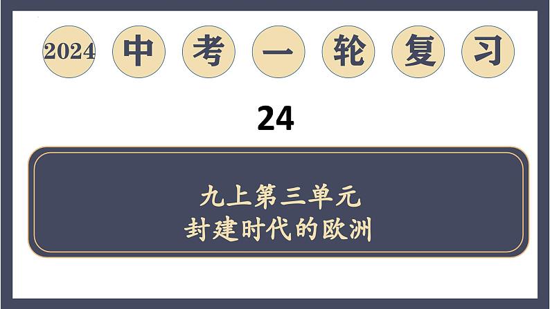 专题24 封建时代的欧洲（课件）-2024年中考历史一轮大单元复习必备课件（人教部编版）第1页