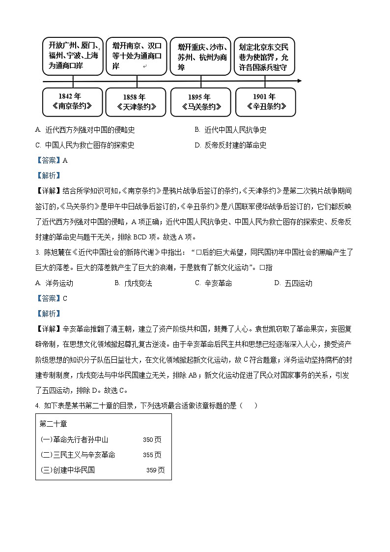 河北省沧州市青县青县第六中学2023-2024学年八年级下学期开学历史试题02