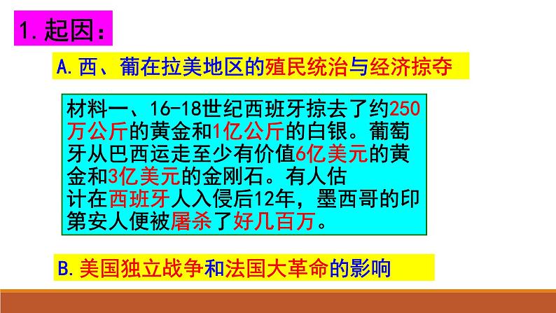 统编版历史九年级下册 第1课 殖民地人民的反抗斗争 课件第6页