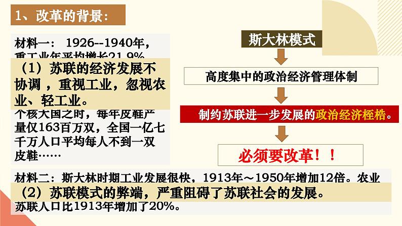 人教版初中历史九年级第十八课 社会主义的发展与挫折课件08