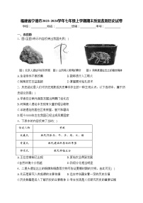 福建省宁德市2023-2024学年七年级上学期期末质量监测历史试卷(含答案)