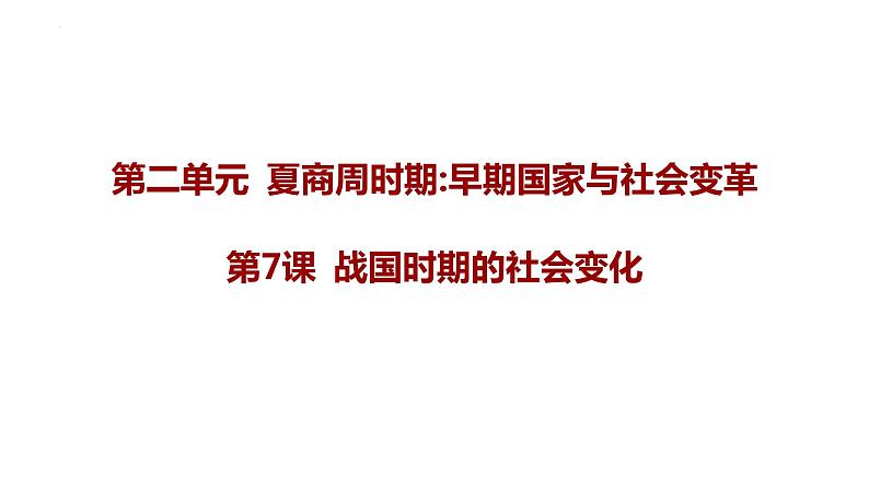 2.7+战国时期的社会变化+课件+2023－2024学年统编版七年级历史上册01