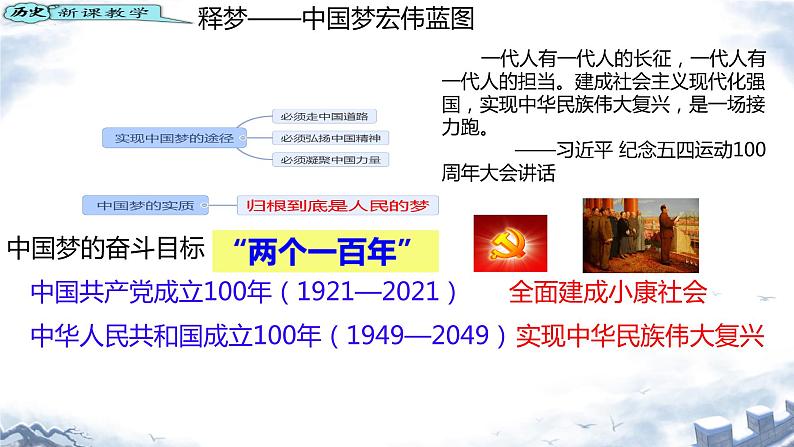 3.11为实现中国梦而努力奋斗++课件++2023-2024学年八年级历史下册第6页