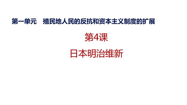 1.4++日本明治维新++课件++2023--2024学年部编版九年级历史下学期第1页