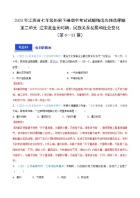 2024年江苏省七年级历史下册期中考试试题精选高频选择题——第二单元 辽宋夏金元时期：民族关系发展和社会变化（第6—11课）（解析版）