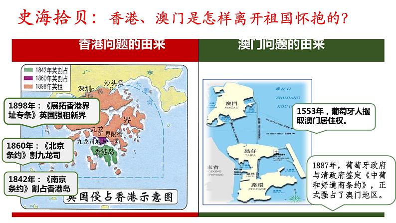 4.13香港和澳门回归祖国++课件++2023-2024学年统编版八年级历史下册第4页