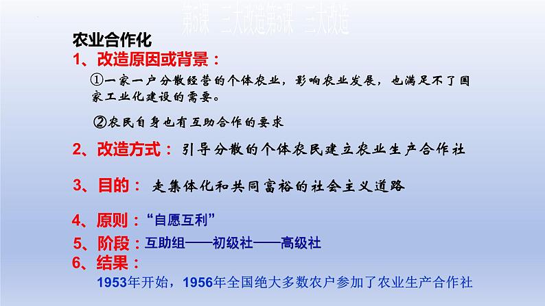 2.5+三大改造++课件++2023-2024学年统编版八年级历史下册第8页