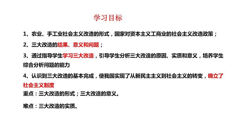 2.5+三大改造++课件++2023-2024学年统编版八年级历史下册 (1)第4页